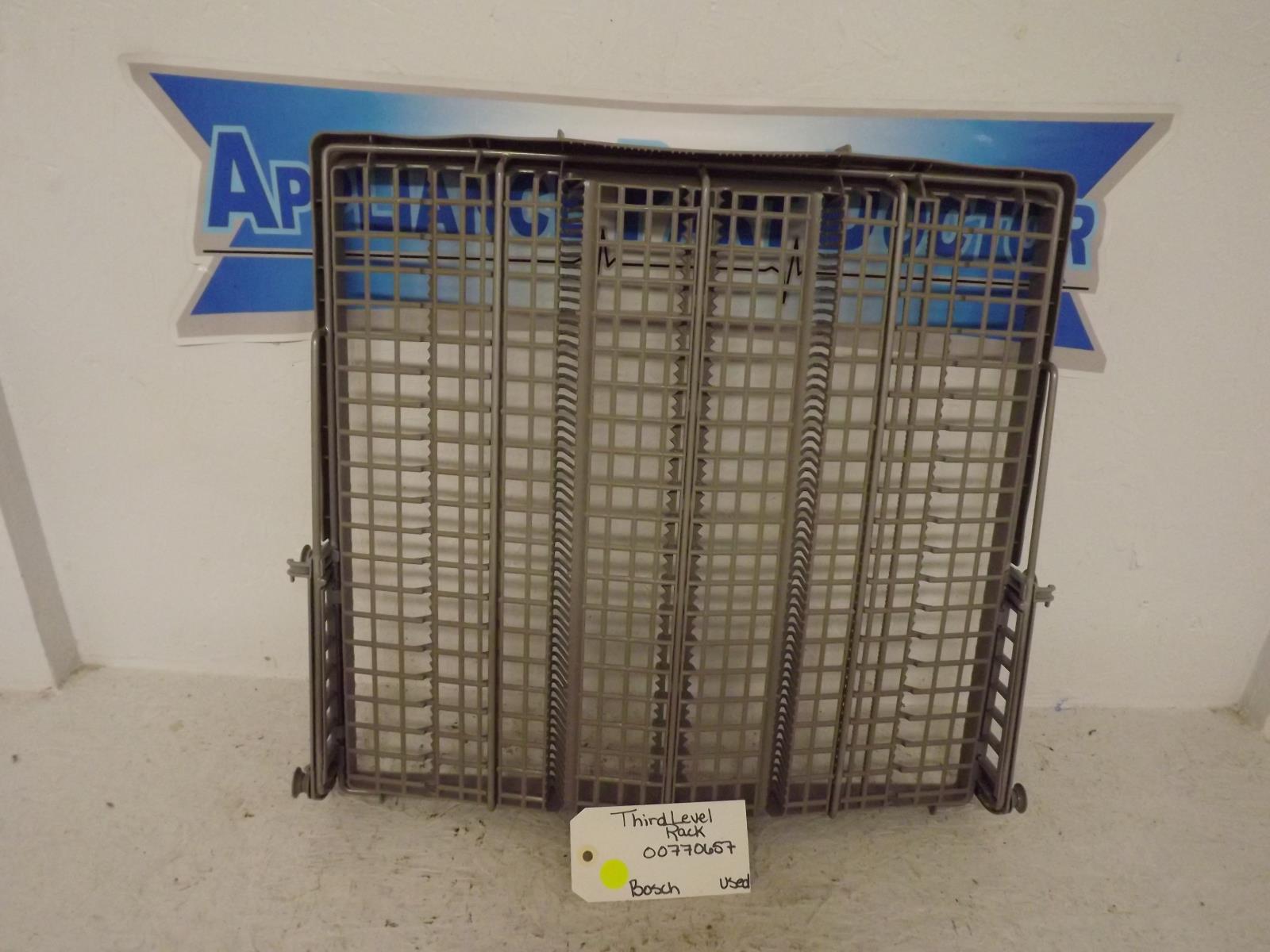 Bosch Dishwasher 00770657 Third Level Rack Used Bosch Dishwasher 00770657 Third Level Rack Used